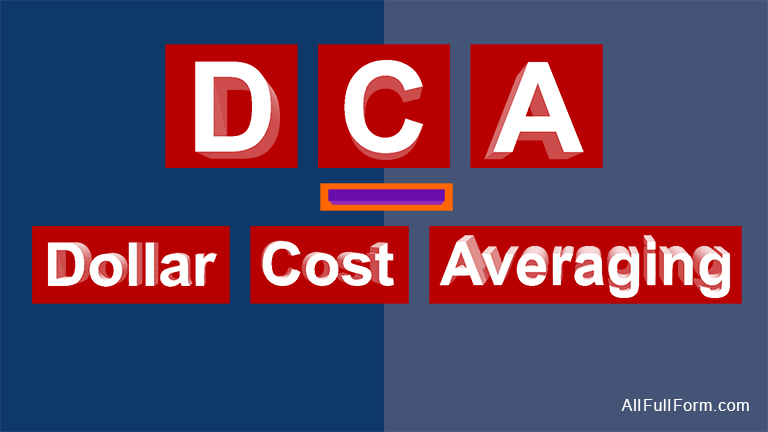 DCA: Dollar Cost Averaging